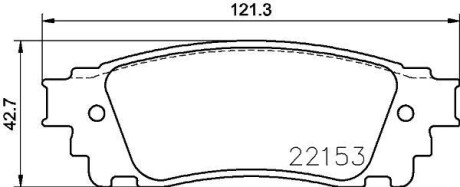 Тормозные колодки дисковые, комплект HELLA 8DB 355 024-631