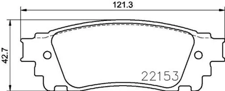 Тормозные колодки дисковые, комплект HELLA 8DB 355 024-631