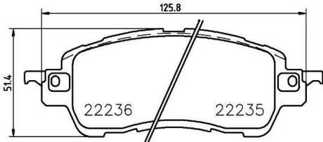 Тормозные колодки дисковые, комплект HELLA 8DB 355 024-721