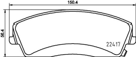 Тормозные колодки дисковые, комплект HELLA 8DB 355 025-001