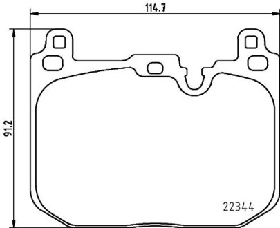 Тормозные колодки дисковые, комплект HELLA 8DB 355 025-621