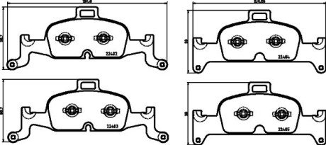 Тормозные колодки дисковые, комплект HELLA 8DB 355 025-811