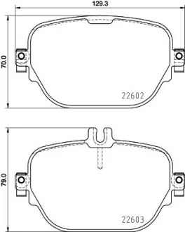 Тормозные колодки дисковые, комплект HELLA 8DB 355 031-711
