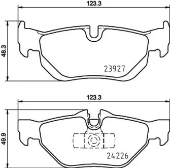 Тормозные колодки дисковые, комплект HELLA 8DB 355 031-781