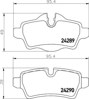 Тормозные колодки дисковые, комплект HELLA 8DB 355 031-791