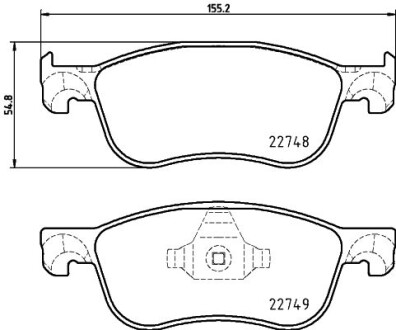 Тормозные колодки дисковые, комплект HELLA 8DB 355 037-741