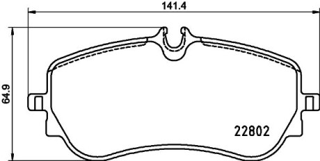Тормозные колодки дисковые, комплект HELLA 8DB 355 037-751