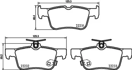Тормозные колодки дисковые, комплект HELLA 8DB 355 037-791