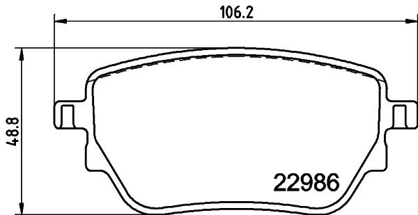 Тормозные колодки дисковые, комплект HELLA 8DB 355 039-021 (фото 1)