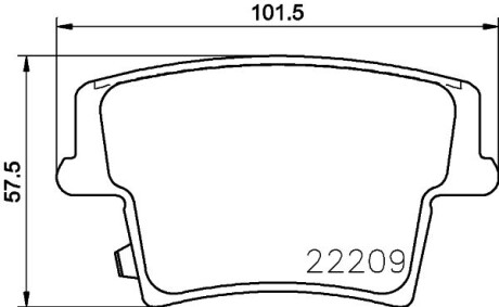 Тормозные колодки дисковые, комплект HELLA 8DB 355 039-291