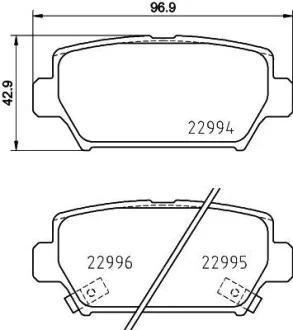 Тормозные колодки дисковые, комплект HELLA 8DB 355 039-401