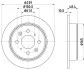 Тормозной диск задний невентилируемый HELLA 8DD 355 103-111 (фото 1)