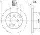 Диск тормозной HELLA 8DD 355 103-921 (фото 1)