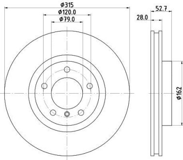 Диск тормозной HELLA 8DD 355 104-111