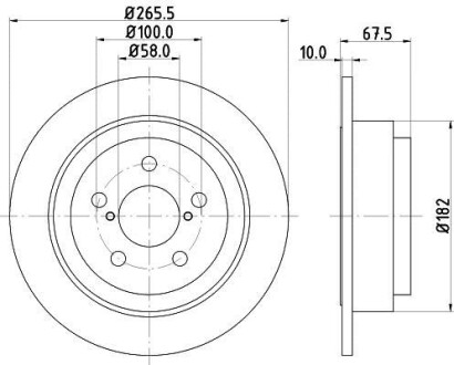 Диск тормозной HELLA 8DD 355 105-331