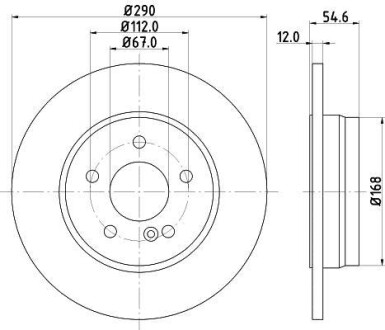 Диск тормозной HELLA 8DD 355 105-951