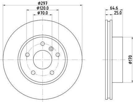 Диск тормозной HELLA 8DD 355 106-271