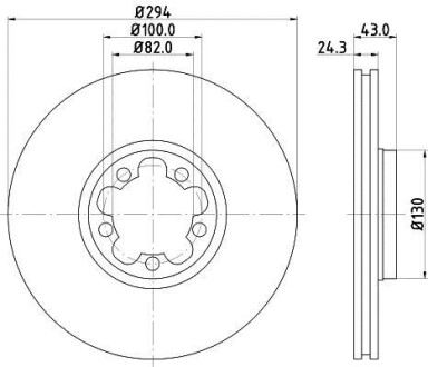 Диск тормозной HELLA 8DD 355 107-311