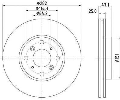 Диск тормозной HELLA 8DD 355 108-131