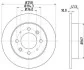 Диск тормозной HELLA 8DD 355 111-451 (фото 1)