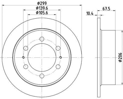 Диск тормозной HELLA 8DD 355 112-001