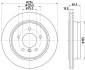 Тормозной диск задний вентилируемый HELLA 8DD 355 112-271 (фото 1)