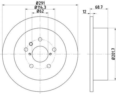 Диск тормозной HELLA 8DD 355 112-421