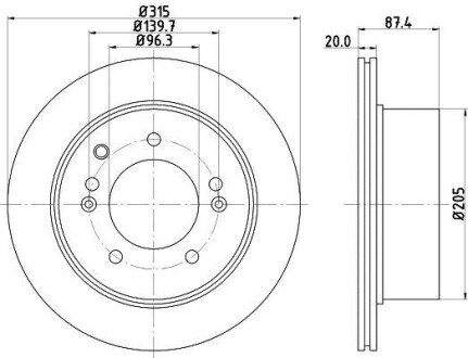 Диск тормозной HELLA 8DD 355 112-821