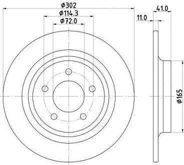 Диск тормозной HELLA 8DD 355 112-901