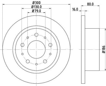 Диск тормозной HELLA 8DD 355 113-731