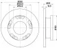 Тормозной диск задний невентилируемый HELLA 8DD 355 113-811 (фото 1)