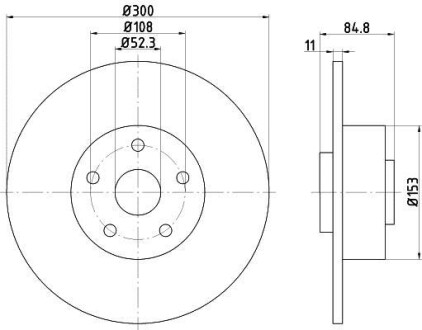 Диск тормозной HELLA 8DD 355 113-871