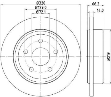 Диск тормозной HELLA 8DD 355 115-501