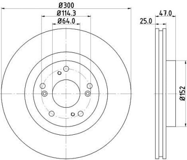 Диск тормозной HELLA 8DD 355 115-571