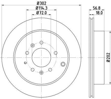 Диск тормозной HELLA 8DD 355 115-791