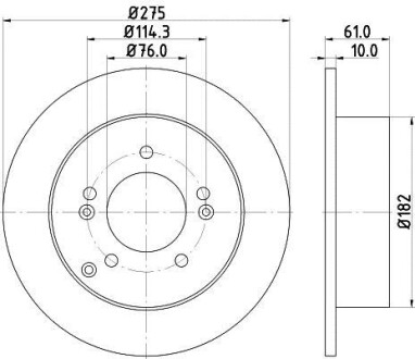 Диск тормозной HELLA 8DD 355 115-991