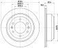 Тормозной диск задний вентилируемый HELLA 8DD 355 116-491 (фото 1)