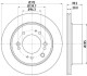 Тормозной диск задний вентилируемый HELLA 8DD 355 116-571 (фото 1)