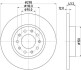 Тормозной диск задний невентилируемый HELLA 8DD 355 116-671 (фото 1)