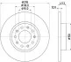 Тормозной диск задний невентилируемый HELLA 8DD 355 116-671 (фото 1)