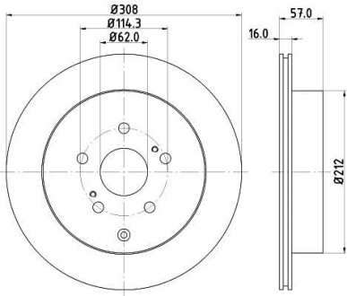 Диск тормозной HELLA 8DD 355 116-781