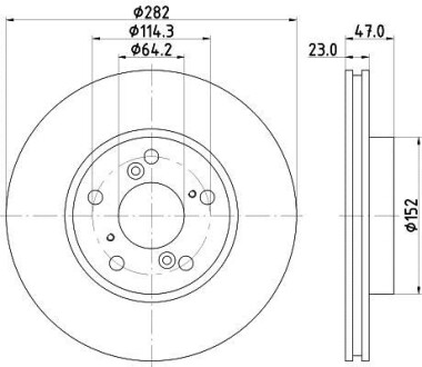 Диск тормозной HELLA 8DD 355 117-081