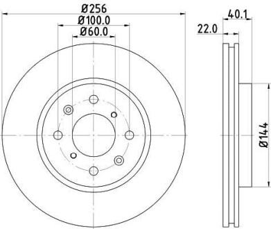 Диск тормозной HELLA 8DD 355 117-371