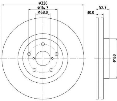 Диск тормозной HELLA 8DD 355 117-861