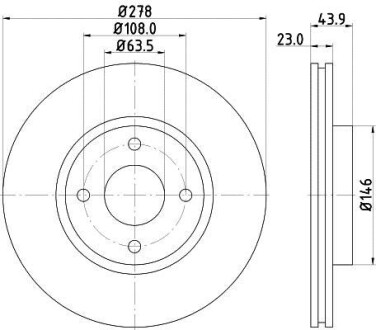 Диск тормозной HELLA 8DD 355 118-181