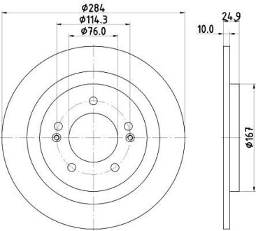 Диск тормозной HELLA 8DD 355 118-231