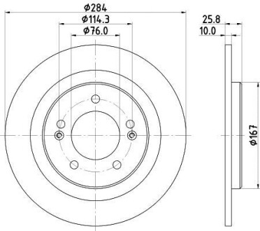 Диск тормозной HELLA 8DD 355 118-361