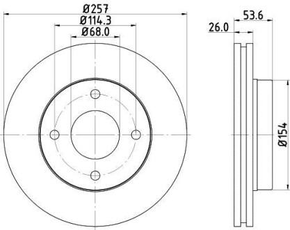 Диск тормозной HELLA 8DD 355 118-571