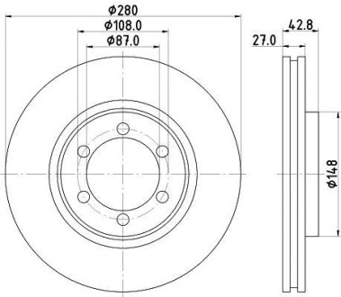 Диск тормозной HELLA 8DD 355 118-681