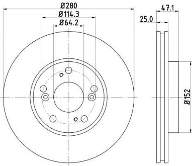 Диск тормозной HELLA 8DD 355 118-761